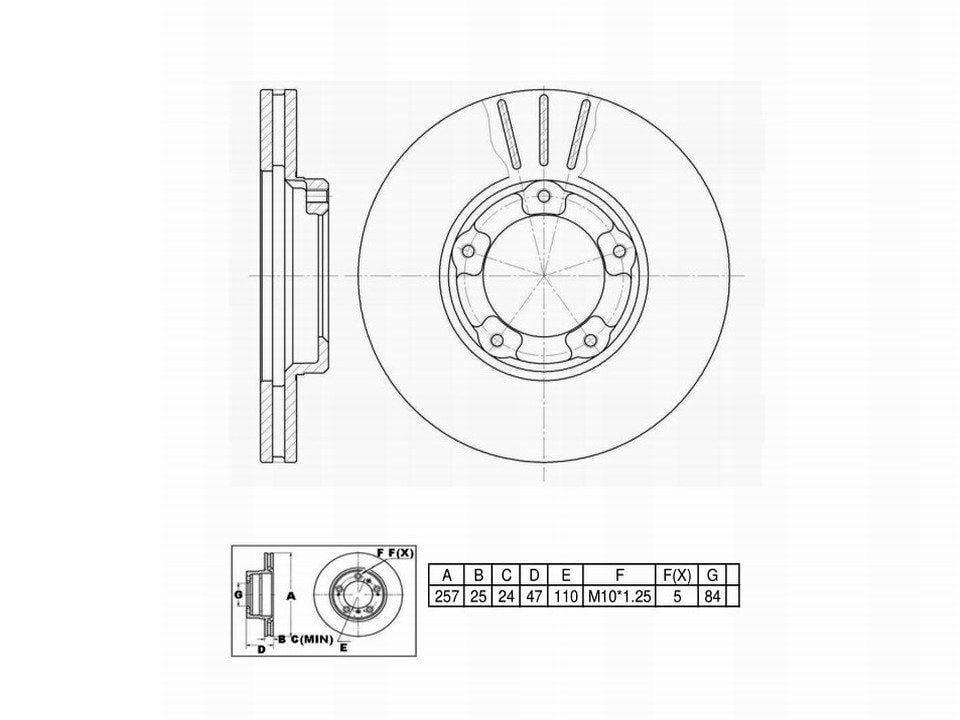 Winstop Brake Rotor, Front WS230656, Toyota Pickup 1994-1984