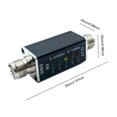 thumbnail image 2 of Medidor SWR 5LED, medidor de onda estacionaria LED de frecuencia de 3-30MHz, puerto M con rosca RF, 2 of 9