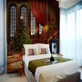 thumbnail image 3 of HSHDLDF 3D Wall Mural Poster Large Sticker Wallpaper Christmas Tree Wall Peel And Stick Removable Wall Decor Print Picture Image Design For Bedroom Living Room Office Hotel 140(W)x, 3 of 4