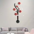 thumbnail image 2 of Farcauo Home Wall Decor 3d Flower Art Wall Decor Wall Stickers & Murals 3d Wall Sticker Wall Decor for Living Room Hallway Wall Decal Red Wall Decor Mirror for Wall Wall Design 3d Art Wall Decor, 2 of 7