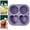 Purple, variant on Ice Cube Tray,Rose & Heart Large Ice Cube Tray Non Stick Food Grade Silicone Ice Ball Maker Whiskey Ice For Cocktails Whiskey Built In Funnel