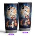 thumbnail image 2 of Happy Halloween Vampire Labrador Retriever BOO with Pumpkins Fun and Spooky 20oz Stainless Steel Tumbler Insulated Cup with Lid Lab Dog Lover Gifts - 00018, 2 of 5