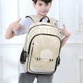 thumbnail image 6 of FORMRS Unisex School Backpack 17" Student Travel Bag with Laptop Compartment, Sunshine, 6 of 7