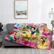 thumbnail image 3 of Manta ligera con estampado de princesas de Disney para sala de estar, dormitorio, habitación de niños, manta cálida, regalo de Navidad, 3 of 5