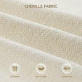 thumbnail image 3 of 82" Chenille Fabric Loveseat Sofa, Comfy 3 Seater Couches for Living Room, Rounded Armrests & Pull Point Seat Cushion, Beige, 3 of 8