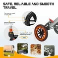 thumbnail image 6 of Wheelchairs for Adults Transport Wheelchair Only 20 Lbs with 4 Shock-Absorbing Pumps Portable Ultra Light Elderly Wheelchair Equipped Removable Flip Armrests Locking Handbrake Support 220 Lbs, 6 of 8