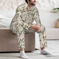 thumbnail image 7 of Naloa Halloween Cactus Men’s Pajamas Set - Long Sleeve Button Down Sleep Shirt and Pajama Bottoms Sleepwear Set-Medium, 7 of 7