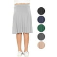 thumbnail image 2 of Stretch Is Comfort Girls Rayon A-Line Skirt with Built-in Shorts | Skort | Child Size 4-16, 2 of 7