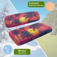 thumbnail image 6 of Pzuqiu Palm Tree Golf Cart Seat Covers Comfortable Sunset Golf Cart Front Seat Covers Seat Cover Accessories Soft Portable Protective Cushion Suitable for All Seasons, 6 of 7