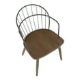 thumbnail image 5 of The Gray Barn  Ellul Dining Chair with Arms (Set of 2) Dark Walnut Wood/Black Metal, 5 of 5