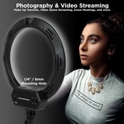 Artograph 16 LED Selfie Ring Light with Tripod Stand and Phone Clamp