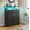 Black, variant on AOGLLATI Dresser for Bedroom with Column Design, 4 Drawer Dresser with Charging Station, Modern Bedroom Led Tall Black Dresser for Bedroom Closet