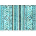 thumbnail image 1 of Ahgly Company Indoor Rectangle Abstract Light Blue Modern Area Rugs, 2' x 4', 1 of 4