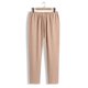 thumbnail image 5 of Pantalones largos para hombre, color liso, informales, a la moda, con cintura elástica, holgados, de pierna ancha, rectos, de poliéster, 5 of 6
