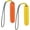 Yellow & Orange, variant on Interactive Dog Pool Toys Water Floating Toys Fetch Training Bumpers 2 Pack, Blue & Green