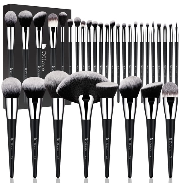 Set de brochas de maquillaje DuCare Professional 32 piezas sintéticas