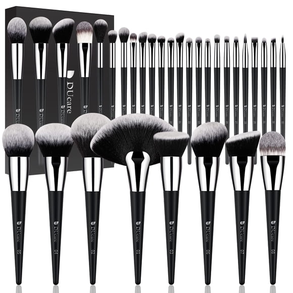 Set de brochas de maquillaje DuCare Professional 32 piezas sintéticas