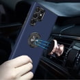 thumbnail image 2 of For Samsung S23 CHIEF Oil Painted Magnetic Ring Stand Hybrid Case Cover - Dark Blue, 2 of 3