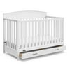 5-in-1 Convertible Crib with Drawer White