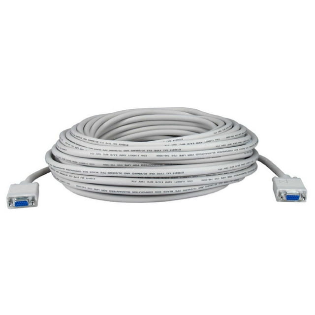 QVS Câble Premium VGA HD15 Femelle à Femelle Tri-Bouclier 75 Pieds