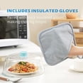 thumbnail image 5 of Tall Glass Microwave Splatter Cover for Food with Vent Hole 100% Food Safe 10in Plate Splatter Guard Lid with Silicone Knob BPA Free Cookware Serving Dish Cover Dishwasher Safe, 5 of 6