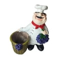 thumbnail image 1 of Figura de chef de resina, escultura, modelo artesanal, decoración de cocina, adorno de escritorio para armario, cocina, cafetería., 1 of 9