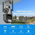 6MP IP Camera Outdoor Wireless Security Camera Dual Lens Auto Tracking ...