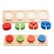 thumbnail image 5 of Gwong Juguete Geométrico de madera Fracción de matemáticas Puzzle emparejamiento apilador juego educativo niños juguete Gwong 30005050, 5 of 7