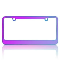 Heavy Duty Marine Grade Stainless-Steel Metal Neo Mirror Polish License Plate Frame Universal Size for Car Truck SUV (Pack of 2)