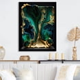 thumbnail image 2 of Designart Abstract Geode Marble Green And Blue I Canvas Wall Art, 2 of 5