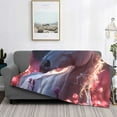 thumbnail image 2 of Fotbe Flower White Horse Manta de Franela con Estampado, Manta Ultrasuave para Cama, Sofá, Auto, Hipoalergénica y Antibolitas-80"x60", 2 of 6