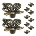thumbnail image 3 of 12 Pcs Butterfly Cabinet Knobs Vintage Brass Butterfly Shape Knobs Single Hole Pulls Handles Decorative Dresser Drawer Knobs For Drawer Cupboards Closet Wardrobe, 3 of 6