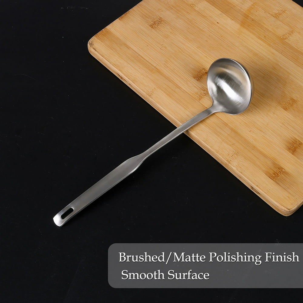 9.8" Stainless Steel Soup Ladle Spoon Brushed Finish Restaurant