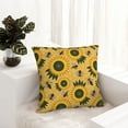 thumbnail image 6 of Pofeuu Bees and Sunflowers Print Double-sided plush pillowcase Square Throw Pillow Covers Pillows Cover for Living Room Bedroom Sofa Couch Cushion Cover（No pillow core）-26"x26", 6 of 7