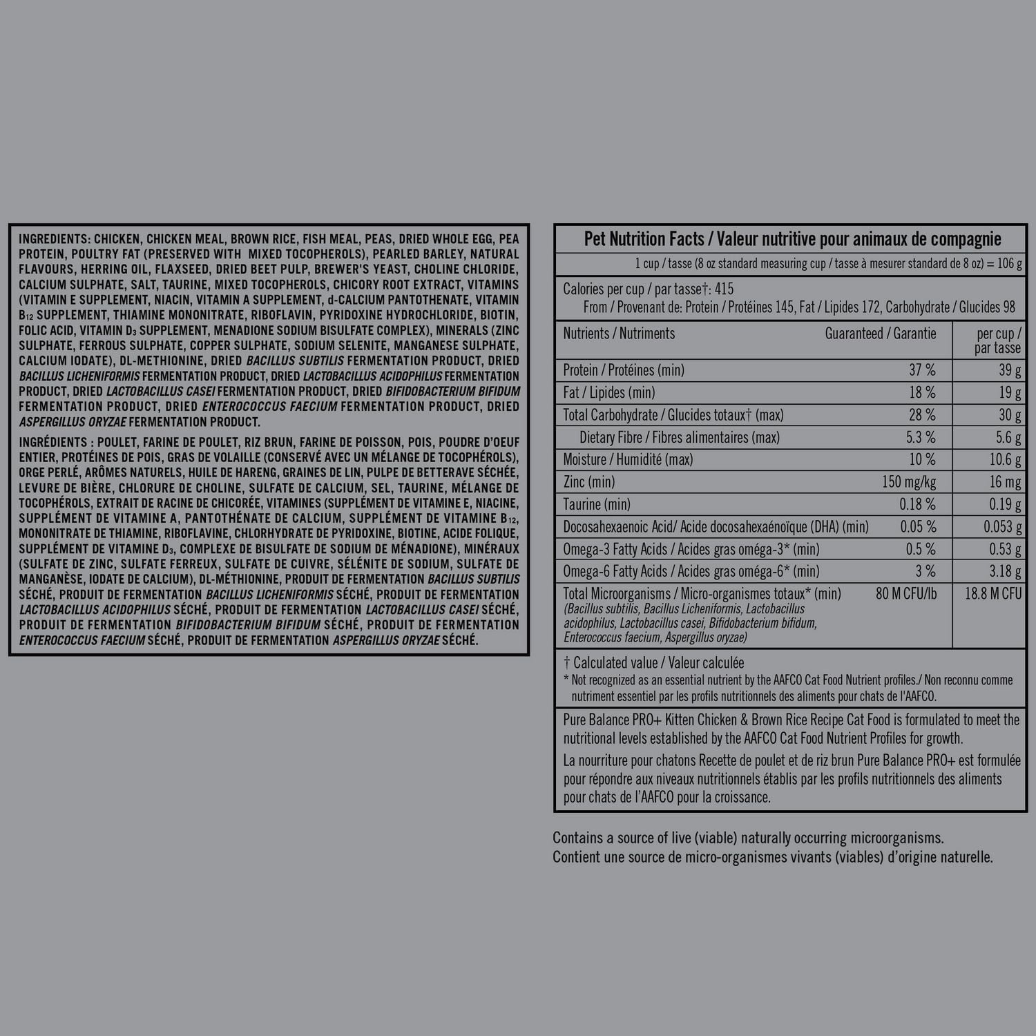 Pure Balance Pro+ Kitten Formula with Chicken & Brown Rice Dry Cat Food, 100 g, 1.5 kg