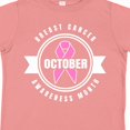 thumbnail image 4 of Inktastic October Breast Cancer Awareness Month Badge Boys or Girls Toddler T-Shirt, 4 of 5