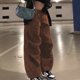 thumbnail image 1 of Pntutb, ropa de trabajo para mujer, pantalones casuales sueltos con piernas de bolsillo, pantalones rectos sólidos neutros Pntutb Pntutb-2584, 1 of 9