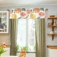 thumbnail image 3 of Yayeee Kitchen Valance Rod Pocket 54" x 18" Living Room Window Curtain, Candy Grapefruit Slices, 3 of 6