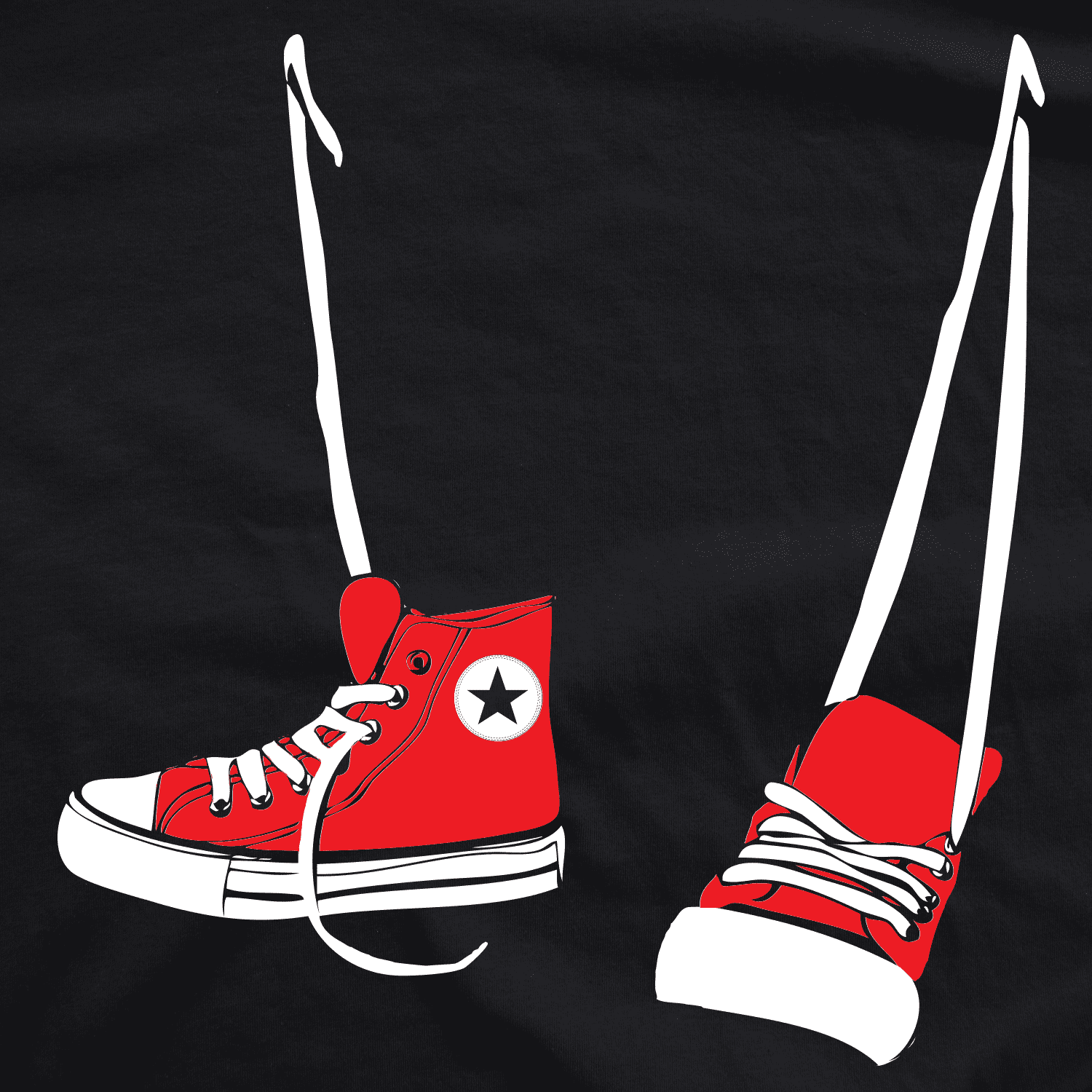 Shoes around Neck T Shirt Funny 90s 