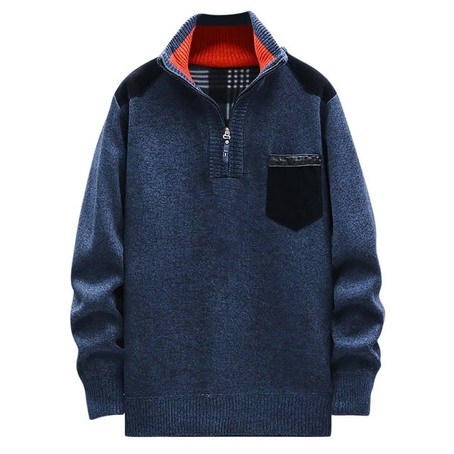 Long Gradient Color Block Plus Fleece Sweater Coat Hooded Cardigan Sweater