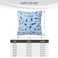thumbnail image 4 of ZICANCN Cobblestone Blue Random Dots Throw Pillow Covers, Bed Couch Sofa Knit Decorative Pillow Covers for Living Room Farmhouse, 26"x26", 4 of 8