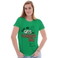 thumbnail image 4 of Christmas Presents For Goodness Sake Womens Slim Fit Graphic Tee Brisco Brands X, 4 of 5