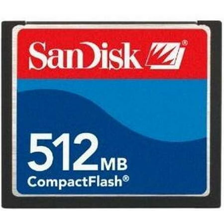 - SanDisk 512 MB CompactFlash Card, SDCFB-512-A10 CF Type I Card