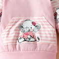 thumbnail image 5 of BULLPIANO Toddler Baby Girl Fall Outfits Long Sleeve Hoodie Sweatshirt Top Sweatpants Set Infant Sweatsuit, 5 of 8