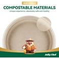 thumbnail image 6 of Compostable Heavy Duty Plates 10 Inch 300 Pack Natural - -Friendly Disposable Paper Plates Made of Bagasse  Bulk for Party Dinner Sugarcane Thanksgiving Day, 6 of 8