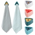 thumbnail image 1 of Towel Stopper Dish Cloth Hook Perforated Rag Stopper Hand Towel Storage Toilet Bathroom Hook Rag Storage Rack 4pc Mixed Color for Closet Organization, 1 of 8