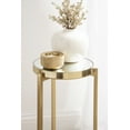 thumbnail image 4 of Kate and Laurel Aguilar Modern Mirrored Round Drink Table, 9 x 9 x 23, Gold, Metal Accent Table with Mirrored Tabletop and for Use as Small Plant Stand, 4 of 9
