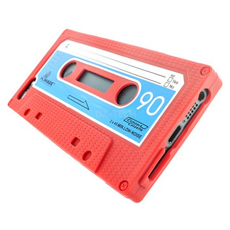 - iPhone SE / 5s / 5 Case, Colorful Cassette Retro Tape Soft Case Cover for Apple iPhone SE / 5c / 5s / 5 - Red