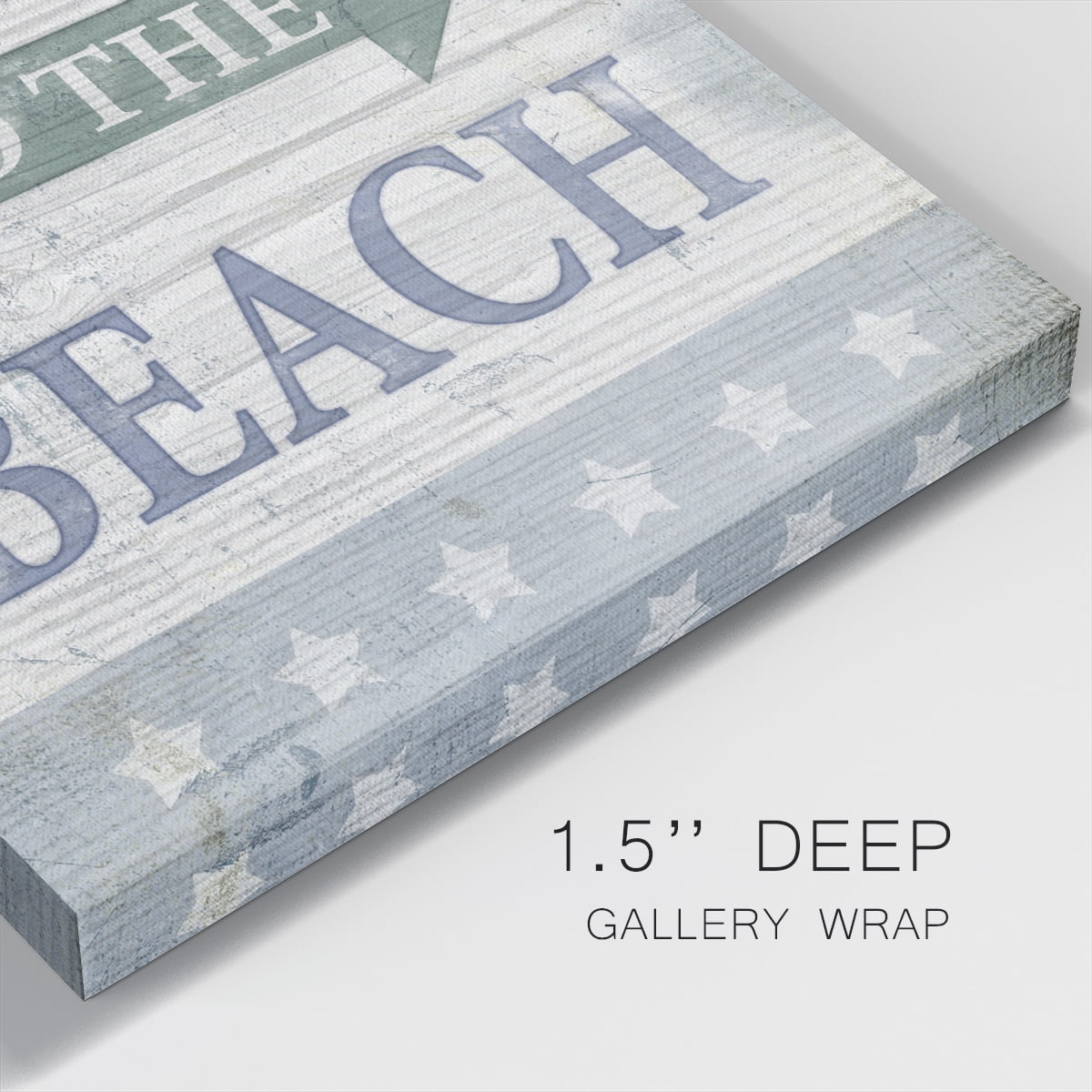 Wexford Home Beach Sign VII-Premium Gallery Wrapped Canvas, 24" x 24" - Ready to Hang