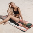 thumbnail image 6 of Sikiie Black Cat Pink Bathroom Beach Towel for Women Men, Pool Bath Beach Camping Beach Towel Adult Blanket for Travel Swim 27.5"x 55", 6 of 6
